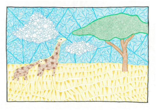 サバンナのキリン [作者:ももんが]