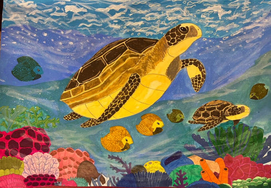 ウミガメと一緒 [作者:HAL.K]