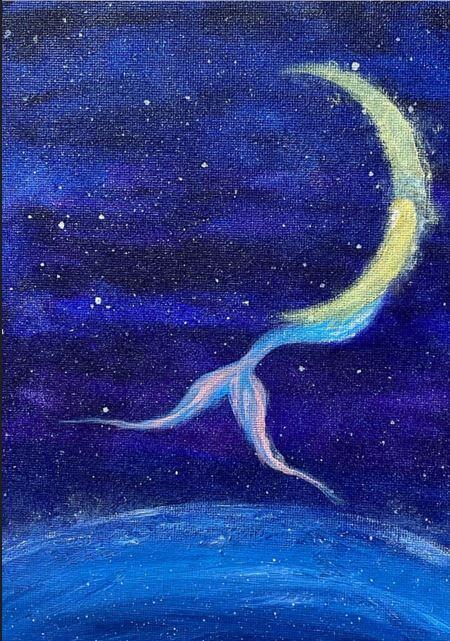 夜空に泳ぐ人魚 [作者:ラファエル プリンセス]