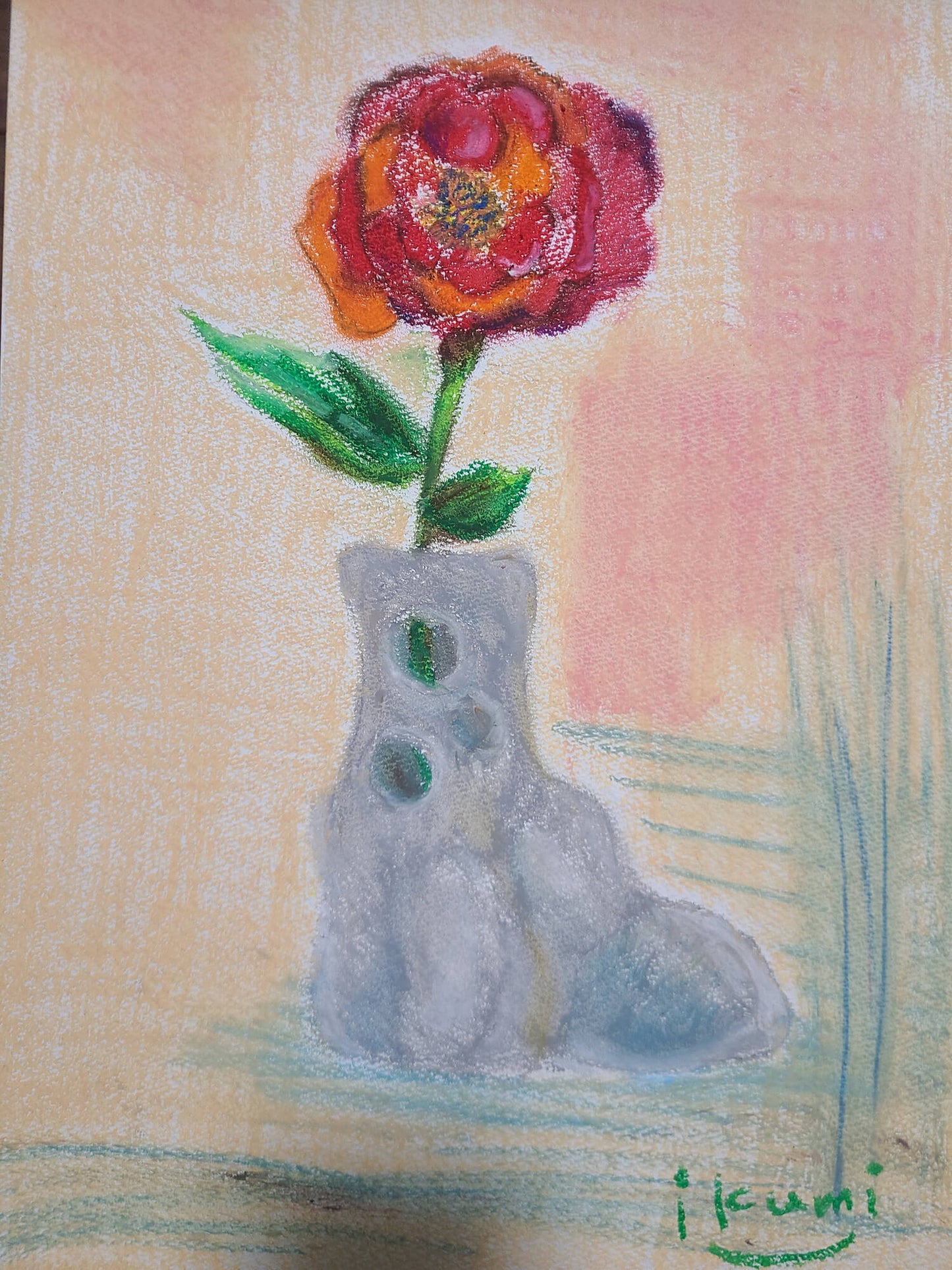 想像の中のお花と花瓶 [作者:IKUMI…]
