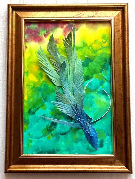 ふかいもりにすむという幻の鳥 [作者:greenwind yuya]